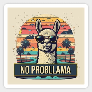 No Probllama mama Magnet